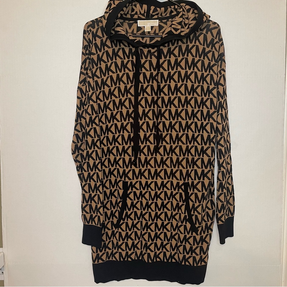 MICHAEL KORS logo hooded sweater